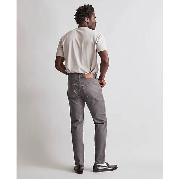 Madewell Garment-Dyed Athletic Slim Jeans Thunder Cloud 32/30 - Picture 3 of 4
